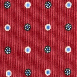 CRAVATTA SARTORIALE CLASSICA IN SETA BORDEAUX Microfantasia