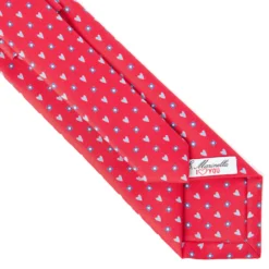 CRAVATTA SARTORIALE CLASSICA IN SETA ROSSA Collezione san valentino