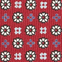 CRAVATTA SARTORIALE CLASSICA IN SETA BORDEAUX Microfantasia