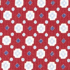 CRAVATTA SARTORIALE CLASSICA IN SETA BORDEAUX Microfantasia fiore