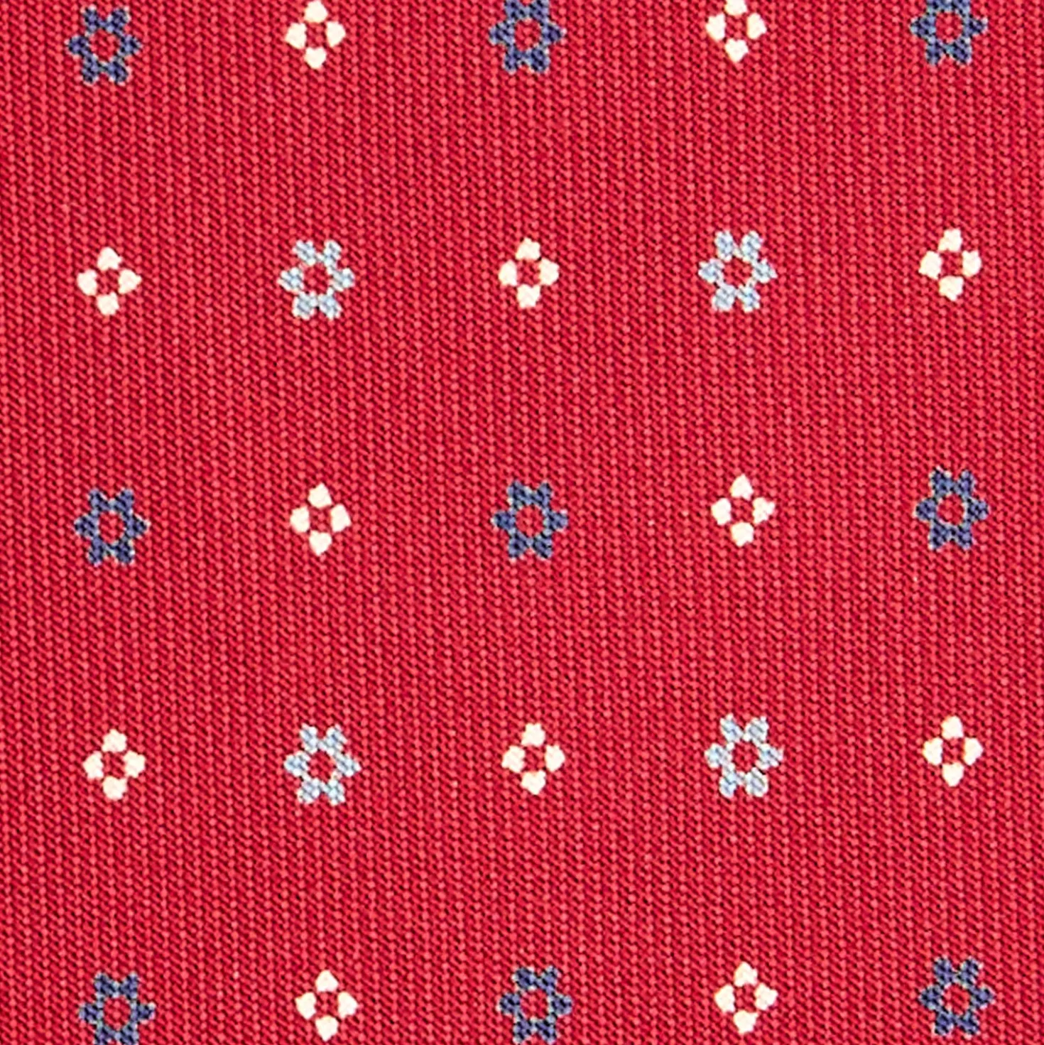 CRAVATTA SARTORIALE CLASSICA IN SETA BORDEAUX Microfantasia fiore