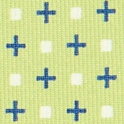 CRAVATTA SARTORIALE CLASSICA IN SETA VERDE CHIARO Microfantasia fiore