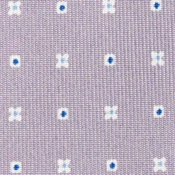CRAVATTA SARTORIALE CLASSICA IN SETA GRIGIO CHIARO Microfantasia fiore