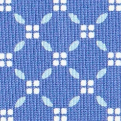 CRAVATTA SARTORIALE CLASSICA IN SETA AZZURRO POLVERE Microfantasia fiore