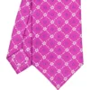CRAVATTA SARTORIALE CLASSICA IN SETA FUCSIA Microfantasia fiore