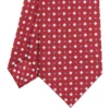 CRAVATTA SARTORIALE CLASSICA IN SETA BORDEAUX Microfantasia