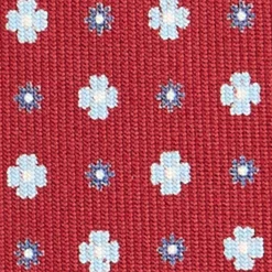 CRAVATTA SARTORIALE CLASSICA IN SETA BORDEAUX Microfantasia