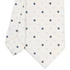 CRAVATTA SARTORIALE CLASSICA IN SETA BIANCA Microfantasia fiore