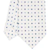 CRAVATTA SARTORIALE CLASSICA IN SETA BIANCA Microfantasia fiore