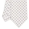 CRAVATTA SARTORIALE CLASSICA IN SETA BIANCA Microfantasia fiore