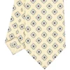 CRAVATTA SARTORIALE CLASSICA IN SETA GIALLA Microfantasia fiore