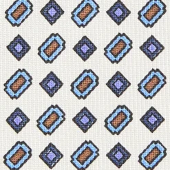 CRAVATTA SARTORIALE CLASSICA IN SETA BIANCA Microfantasia fiore