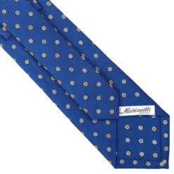 CRAVATTA SARTORIALE CLASSICA IN SETA BLUETTE Microfantasia fiore
