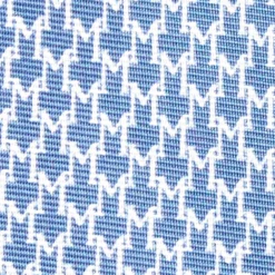CRAVATTA SARTORIALE CLASSICA IN SETA BLU Microfantasia m geometrica