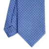 CRAVATTA SARTORIALE CLASSICA IN SETA BLUETTE Microfantasia m geometrica