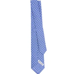 CRAVATTA SARTORIALE 7 CM IN SETA AZZURRO POLVERE Microfantasia fiore
