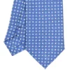 CRAVATTA SARTORIALE 7 CM IN SETA AZZURRO POLVERE Microfantasia fiore