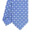 CRAVATTA SARTORIALE 7 CM IN SETA AZZURRO POLVERE Microfantasia fiore