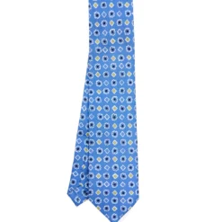 CRAVATTA SARTORIALE EXTRA LONG IN SETA AZZURRO POLVERE Collezione heritage