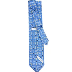 CRAVATTA SARTORIALE EXTRA LONG IN SETA AZZURRO POLVERE Collezione heritage