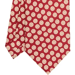 CRAVATTA SARTORIALE EXTRA LONG IN SETA BORDEAUX Collezione heritage