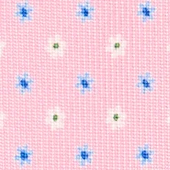 CRAVATTA SARTORIALE EXTRA LONG IN SETA ROSA Microfantasia fiore