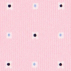 CRAVATTA SARTORIALE EXTRA LONG IN SETA ROSA Microfantasia fiore