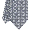 CRAVATTA SARTORIALE EXTRA LONG IN SETA GRIGIO SCURO Collezione heritage