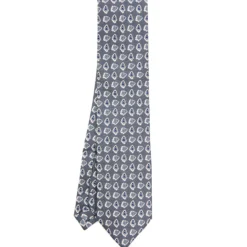 CRAVATTA SARTORIALE EXTRA LONG IN SETA GRIGIO SCURO Collezione heritage