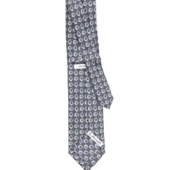 CRAVATTA SARTORIALE EXTRA LONG IN SETA GRIGIO SCURO Collezione heritage