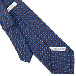 CRAVATTA SARTORIALE EXTRA LONG IN SETA MARRONE SCURO Collezione heritage