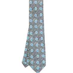 CRAVATTA SARTORIALE EXTRA LONG IN SETA BLU SCURO Collezione heritage