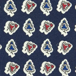 CRAVATTA SARTORIALE EXTRA LONG IN SETA BLU SCURO Collezione heritage