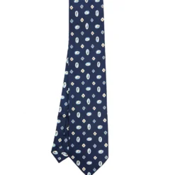 CRAVATTA SARTORIALE EXTRA LONG IN SETA BLU SCURO Collezione heritage