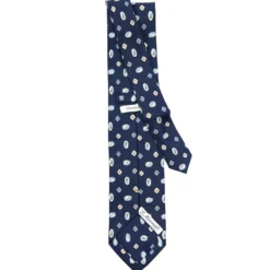 CRAVATTA SARTORIALE EXTRA LONG IN SETA BLU SCURO Collezione heritage