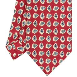 CRAVATTA SARTORIALE EXTRA LONG IN SETA BORDEAUX Collezione heritage