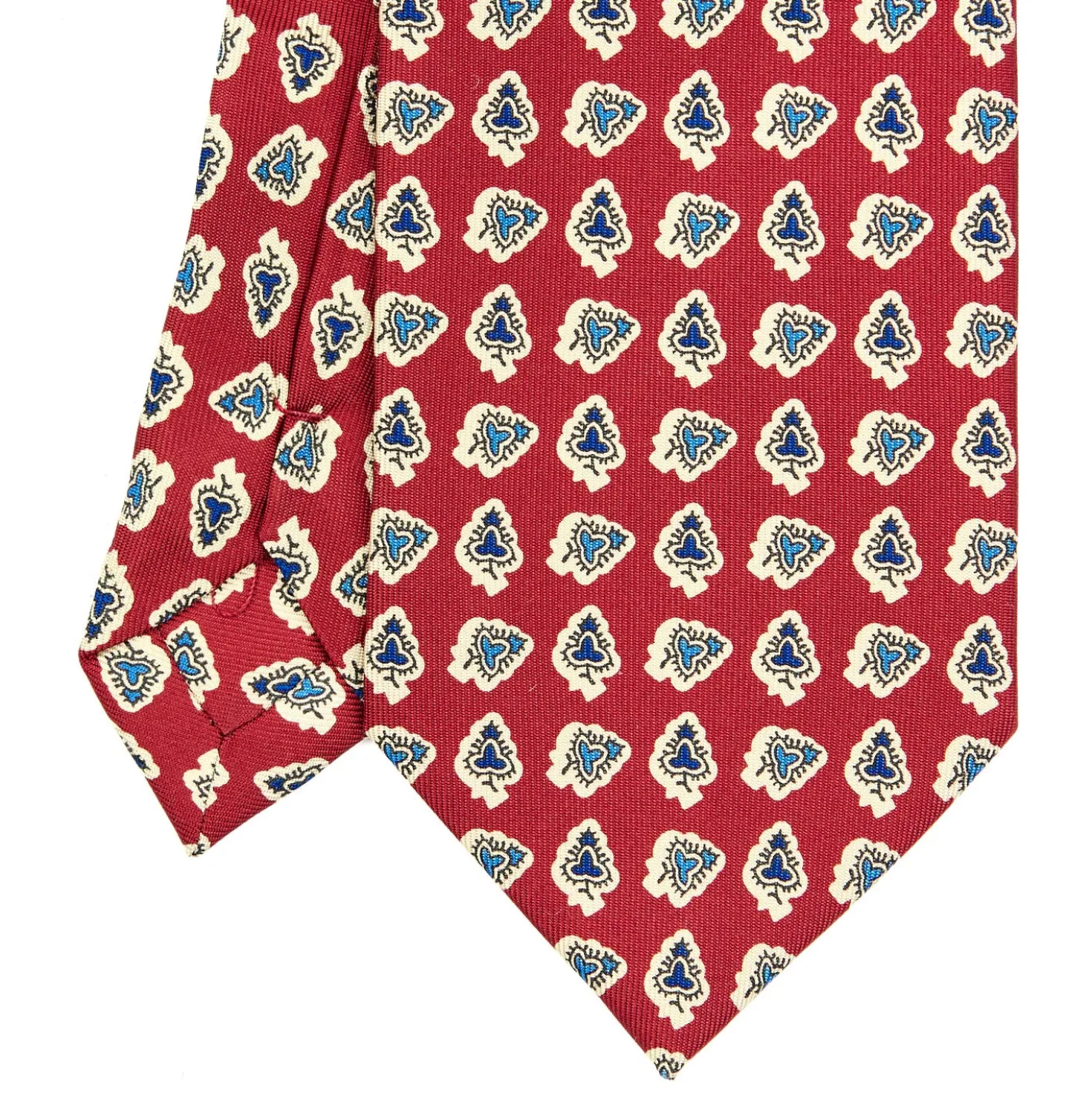 CRAVATTA SARTORIALE EXTRA LONG IN SETA BORDEAUX Collezione heritage