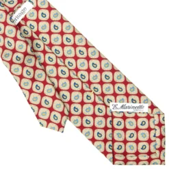 CRAVATTA SARTORIALE EXTRA LONG IN SETA BORDEAUX Collezione heritage