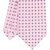 CRAVATTA SARTORIALE EXTRA LONG IN SETA ROSA Microfantasia fiore