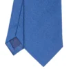 CRAVATTA SARTORIALE IN SETA JACQUARD BLUETTE Tinta unita