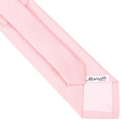 CRAVATTA SARTORIALE IN SETA JACQUARD ROSA Tinta unita