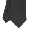 CRAVATTA SARTORIALE IN SETA JACQUARD NERA Tinta unita