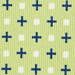 CRAVATTA SARTORIALE 9 PIEGHE IN SETA VERDE CHIARO Microfantasia fiore
