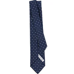 CRAVATTA SARTORIALE 5 PIEGHE IN SETA BLU SCUROMicrofantasia fiore