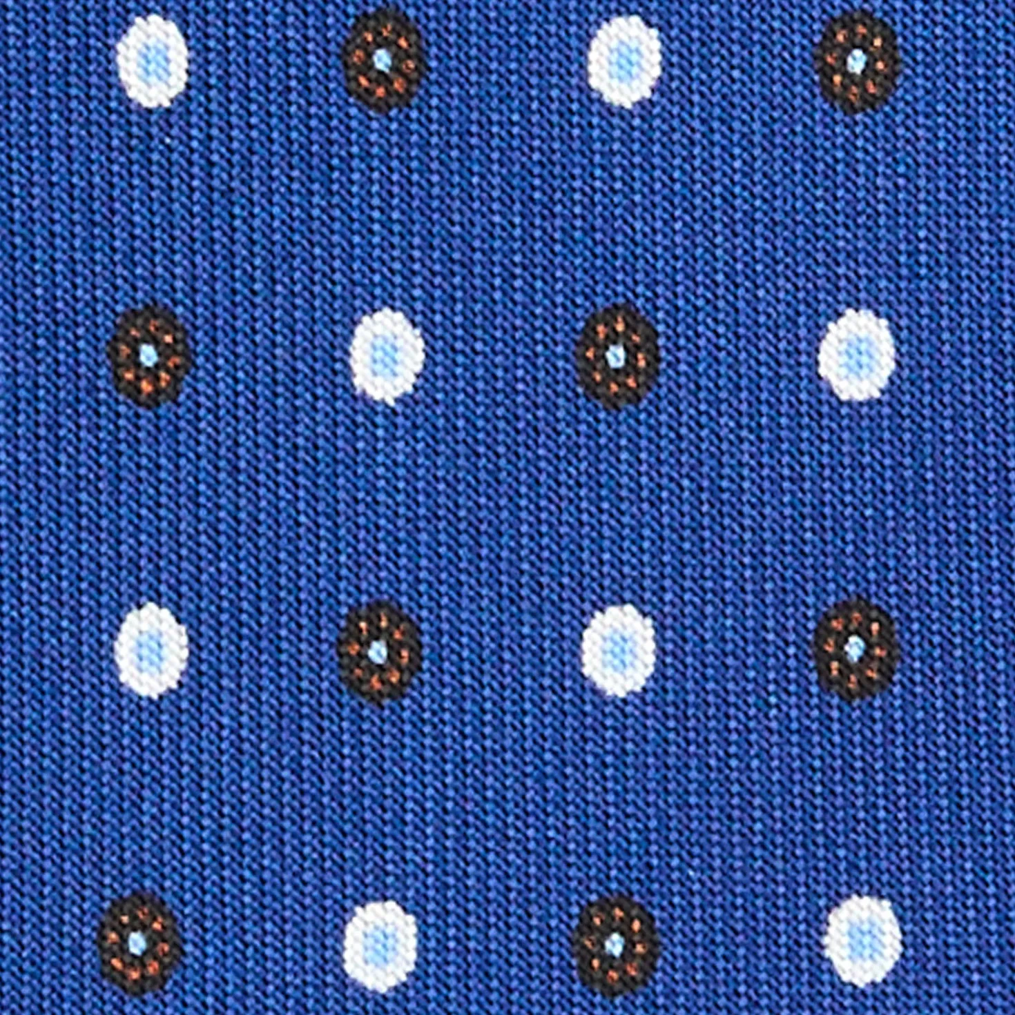 CRAVATTA SARTORIALE 5 PIEGHE IN SETA BLUMicrofantasia fiore