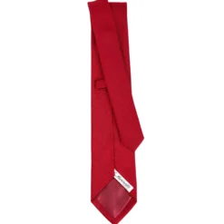 CRAVATTA SARTORIALE ROSSA In garza di seta