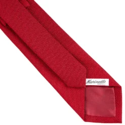 CRAVATTA SARTORIALE ROSSA In garza di seta