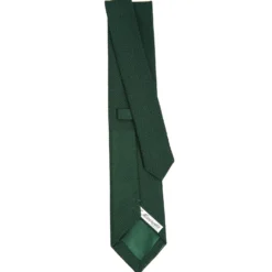 CRAVATTA SARTORIALE VERDE SCURO In garza di seta