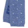 CRAVATTA TRICOT IN CASHMERE AZZURRO POLVERE Pois azzurro