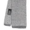CRAVATTA TRICOT IN CASHMERE GRIGIO CHIARO Tinta unita